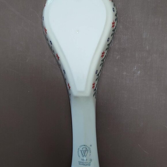 Polish Pottery, Boleslawiec spoon rest, Christmas pattern - new - Picture 13 of 13